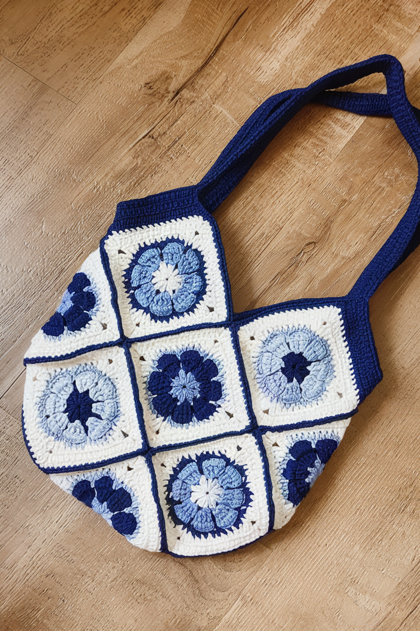 Crochet African Flower Bag